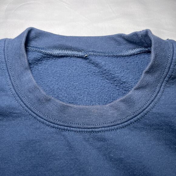 Titmouse Sweatshirt Unisex Size M? Blue Birdwatcher Embroidered Funny Silly - Picture 5 of 15